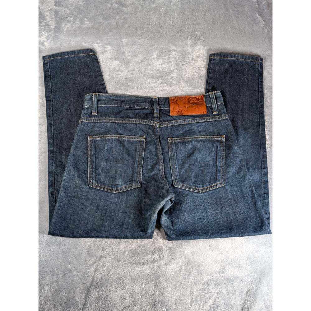 Naked & Famous Slim Guy Slim Skinny Indigo Denim Jeans Size 29 Blue - Picture 11 of 12